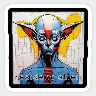 resident alien Sticker